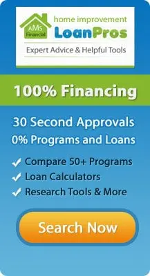 A picture of the loan calculator and financing information.